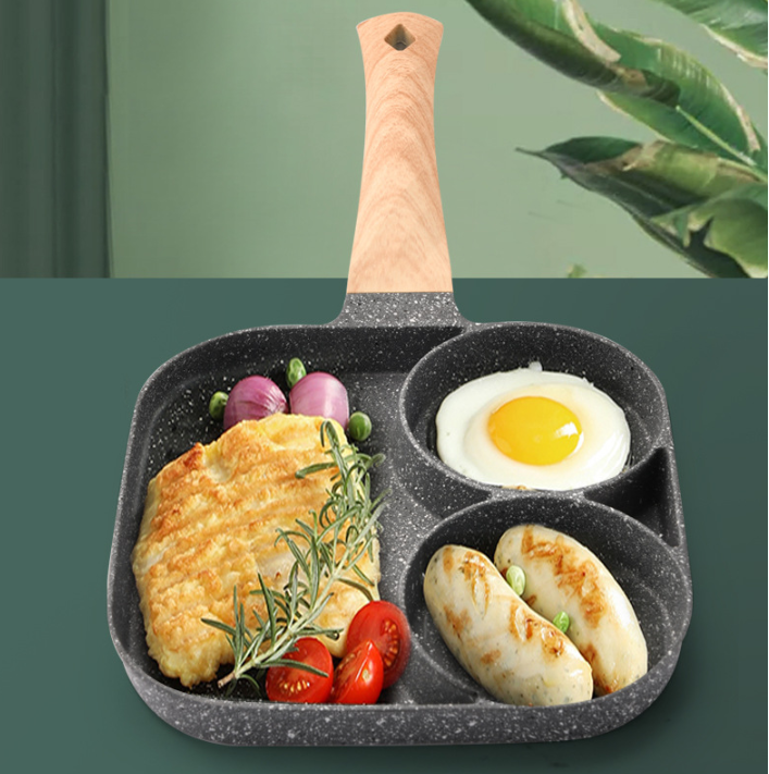 Sarten para desayuno con 2 huevos