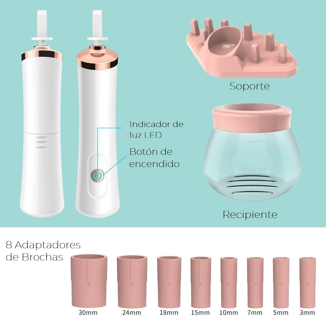 Kioto - limpiador de brochas de maquillaje