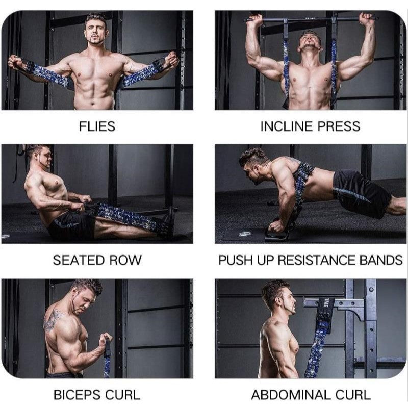 Banda fitness con barra portátil