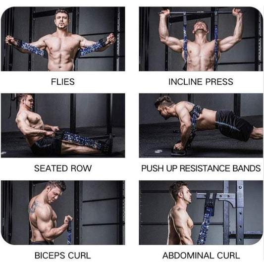 Banda fitness con barra portátil
