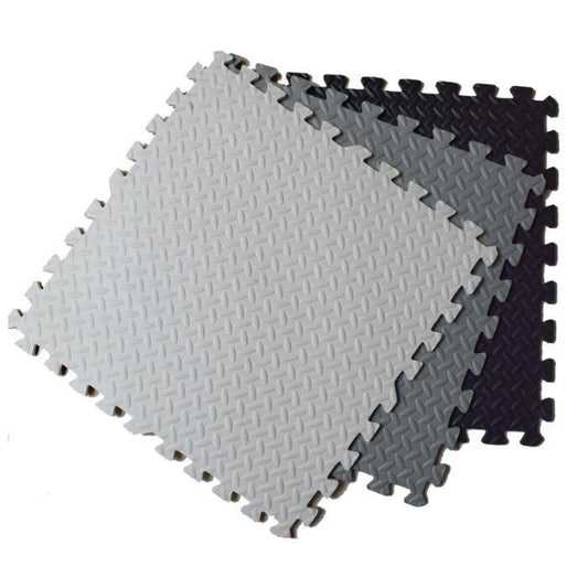 Protector de suelo fitness gris 60x60x2 cm